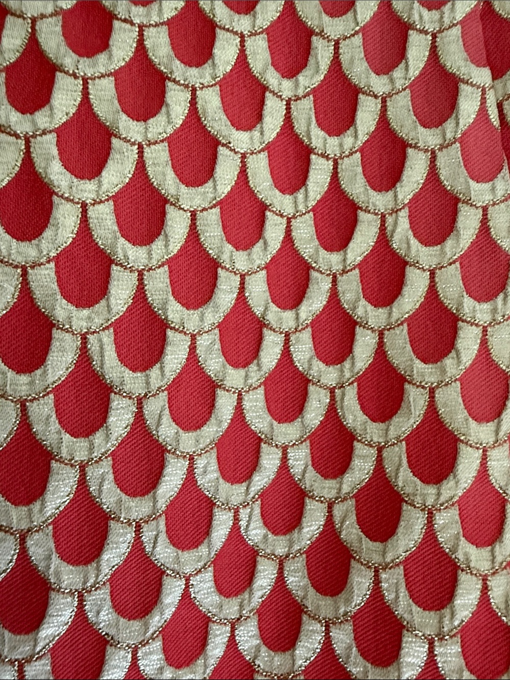 Lilly Pulitzer Strapless Pink and Cream Jacquard Scallop-Print Dress - Picture 3 of 8